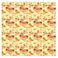 Hot-dog-pizza Square Satin Scarf (36  X 36 ) by nate14shop