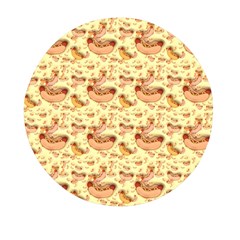 Hot-dog-pizza Mini Round Pill Box by nate14shop