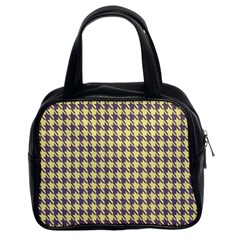 Houndstooth Classic Handbag (two Sides) by nate14shop