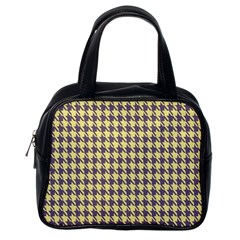 Houndstooth Classic Handbag (one Side) by nate14shop