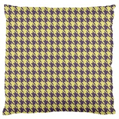 Houndstooth Large Cushion Case (two Sides) by nate14shop