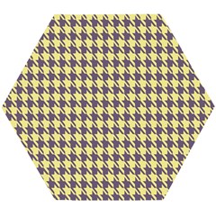 Houndstooth Wooden Puzzle Hexagon by nate14shop