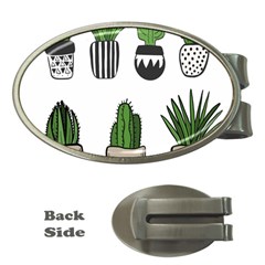 Succulents Money Clips (oval)  by nate14shop