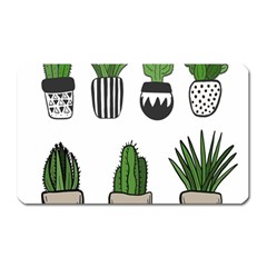 Succulents Magnet (rectangular) by nate14shop