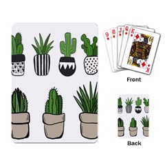 Succulents Playing Cards Single Design (rectangle)