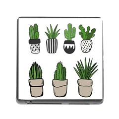 Succulents Memory Card Reader (square 5 Slot)