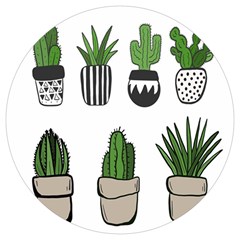 Succulents Round Trivet