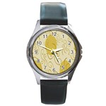 Sun Round Metal Watch Front