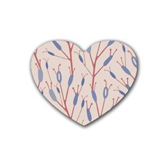 Abstract-006 Rubber Heart Coaster (4 Pack)