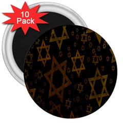 Star-of-david 3  Magnets (10 Pack)  by nate14shop