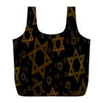 Star-of-david Full Print Recycle Bag (L) Front