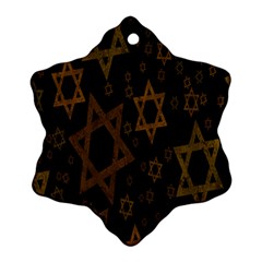 Star-of-david Snowflake Ornament (two Sides)