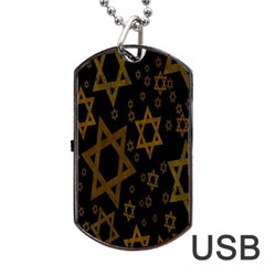 Star-of-david Dog Tag Usb Flash (one Side) by nate14shop