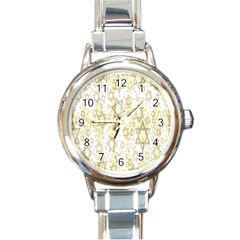 Star-of-david-001 Round Italian Charm Watch by nate14shop