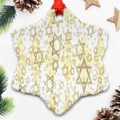 Star-of-david-001 Snowflake Ornament (two Sides)