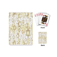 Star-of-david-001 Playing Cards Single Design (mini) by nate14shop