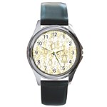 Star-of-david-001 Round Metal Watch Front