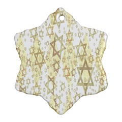 Star-of-david-001 Snowflake Ornament (two Sides) by nate14shop