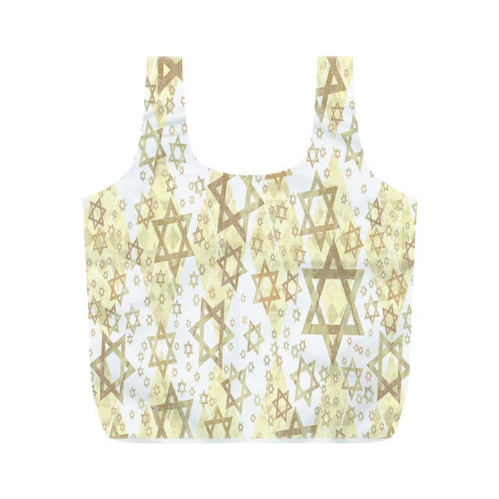 Star-of-david-001 Full Print Recycle Bag (M)