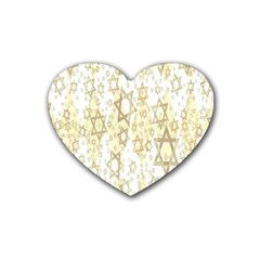 Star-of-david-001 Rubber Heart Coaster (4 Pack) by nate14shop