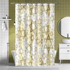 Star-of-david-001 Shower Curtain 48  X 72  (small)  by nate14shop