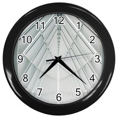 Architecture Building Wall Clock (black) by artworkshop