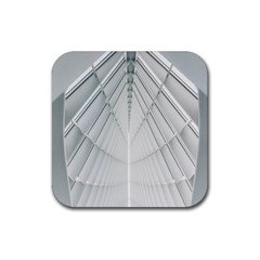 Architecture Building Rubber Coaster (square) by artworkshop