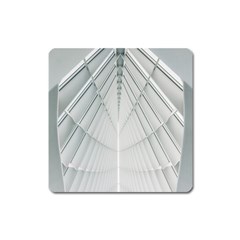 Architecture Building Square Magnet by artworkshop