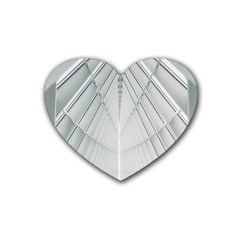 Architecture Building Rubber Coaster (heart) by artworkshop