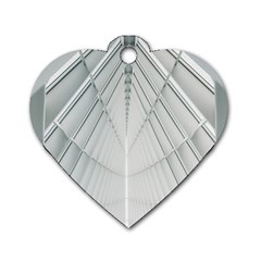 Architecture Building Dog Tag Heart (two Sides) by artworkshop