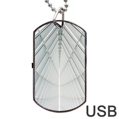 Architecture Building Dog Tag Usb Flash (one Side) by artworkshop