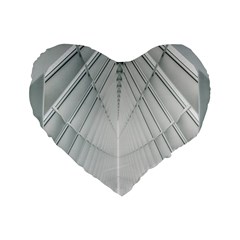 Architecture Building Standard 16  Premium Flano Heart Shape Cushions by artworkshop