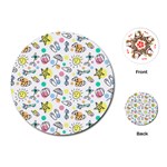 Drawing Pattern Playing Cards Single Design (Round) Front