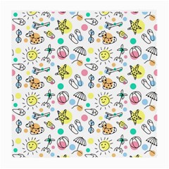 Drawing Pattern Medium Glasses Cloth (2 Sides) by artworkshop