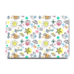 Drawing Pattern Small Doormat  by artworkshop