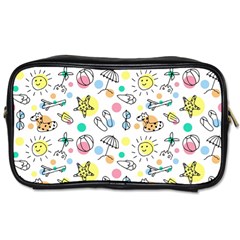 Drawing Pattern Toiletries Bag (two Sides) by artworkshop