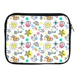 Drawing Pattern Apple iPad 2/3/4 Zipper Cases Front