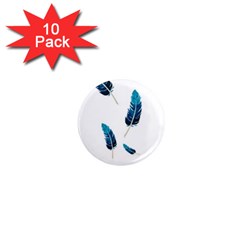 Feather Bird 1  Mini Magnet (10 Pack)  by artworkshop