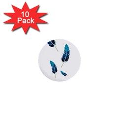 Feather Bird 1  Mini Buttons (10 Pack)  by artworkshop