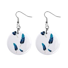 Feather Bird Mini Button Earrings by artworkshop