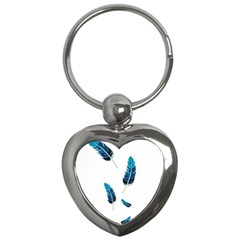 Feather Bird Key Chain (heart) by artworkshop