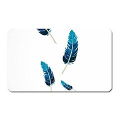 Feather Bird Magnet (rectangular) by artworkshop