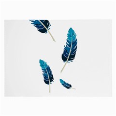 Feather Bird Large Glasses Cloth (2 Sides) by artworkshop