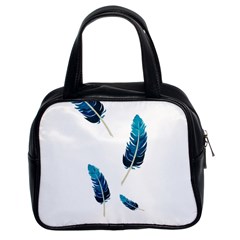 Feather Bird Classic Handbag (two Sides) by artworkshop