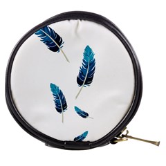 Feather Bird Mini Makeup Bag by artworkshop