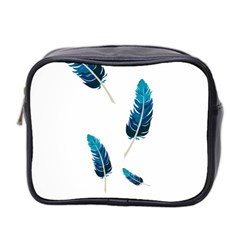 Feather Bird Mini Toiletries Bag (two Sides) by artworkshop