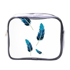 Feather Bird Mini Toiletries Bag (one Side) by artworkshop