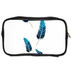 Feather Bird Toiletries Bag (one Side) by artworkshop