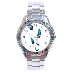 Feather Bird Stainless Steel Analogue Watch by artworkshop