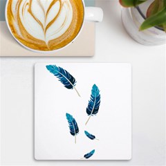 Feather Bird Uv Print Square Tile Coaster 